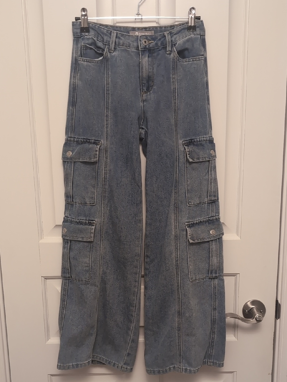 Tractr Light Blue Denim Jeans with Branded Waistband